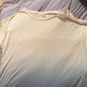 Basic Crew Neck Tee in Ombré blue